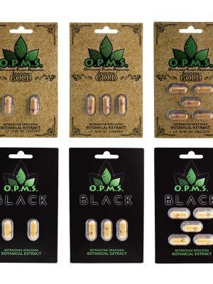 OPMS Kratom (Black/Gold) Series Capsules (10-Pack)