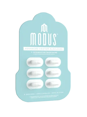 Modus Advanced Kratom Alkaloids – 7-Hydroxy Tablets (6ct Pack, 10mg Each, 10 Packs per Display)