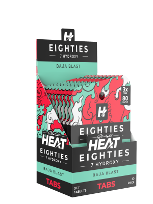 Straight Heat 7-Hydroxy Extract Tablets – Baja Blast (3ct Pack, 10 Packs per Display, 80mg Each)