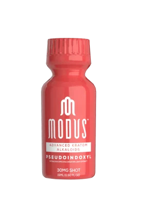 Modus Pseudo Kratom Shot – 30mg Pseudoindoxyl, 12-Pack Display