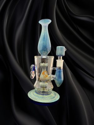 Hipster Water Pipe - SF008 - Amber 10"