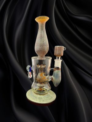 Hipster Water Pipe - SF008 - Teal 10"