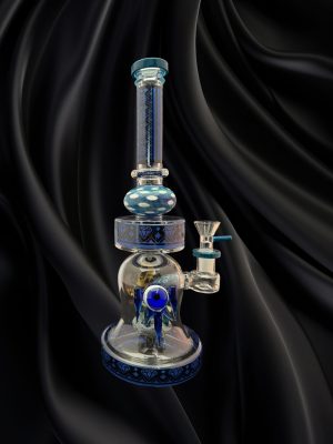 Hipster Bong - SF013 - Blue 12"