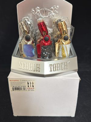 Scorch Torch 61829 – Adjustable Flame Torch with Trigger Lock (9‑Pack Display)