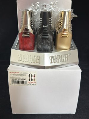 Scorch Torch 61752 – Jet Turbo Lighter with Dial Assist (9‑Pack Display)