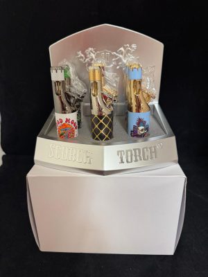 Scorch Torch 61848 – 6-Inch Single Jet Flame Butane Torch with Adjustable Flame and Safety Lock (6-Pack Display)