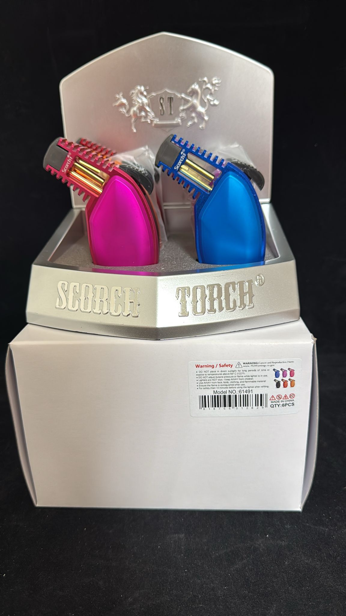 Scorch Torch 61491 X-Series Eclipse Torch – 45° Heavy Duty CNC Turbo Torch (6-Pack Display)